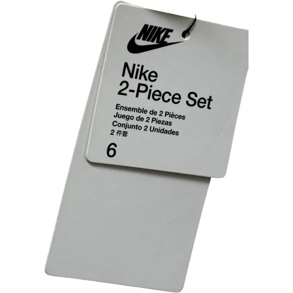 Nike Kids Pink Hoodie Jogger Set Sz. 6 - Picture 8 of 9